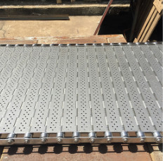alambre de acero inoxidable Mesh Conveyor Belt de la cadena del listón de 110V 220V