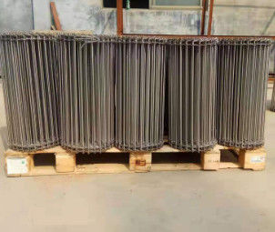 Cinturón de malla de acero inoxidable pulido Ancho personalizado Material de alambre de acero utilizado en la industria del embalaje y la automatización de transportadores