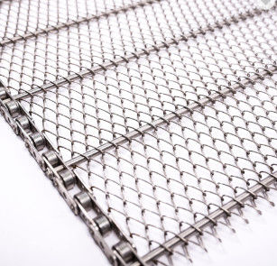 calidad  High Temperature Resistance Chain Drive Flat Flex Belt Wire Mesh for Conveyor Fábrica