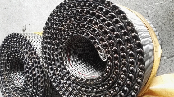 La categoría alimenticia Diamond Mesh Steel Mesh cubre la banda transportadora para el horno