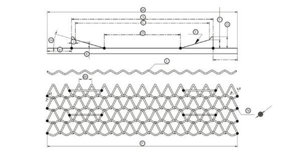 Correa de Mesh Architectural Woven Wire Mesh del panel solar de la raspa de arenque