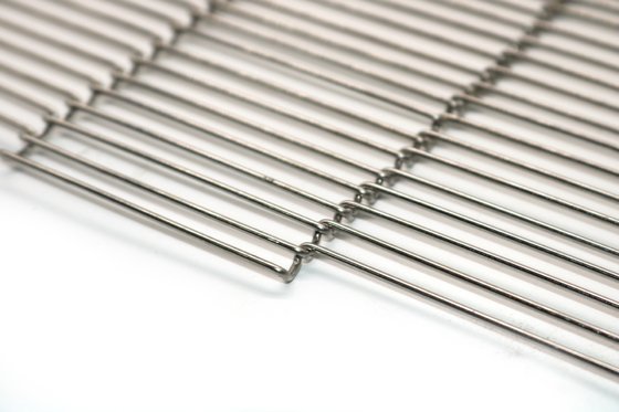 Flexión plana 304 Mesh Belt Weave Chain Wire de acero inoxidable de la categoría alimenticia para la hornada del pan