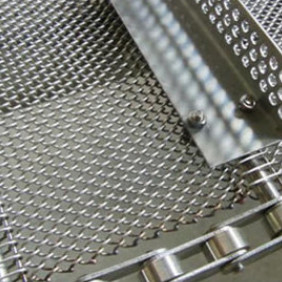 Alambrada de acero inoxidable galvanizada Diamond Mesh Steel Plate para las bandas transportadoras