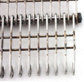 Alambre de acero inoxidable Mesh For Oven de la banda transportadora del vínculo del ojo del metal plano