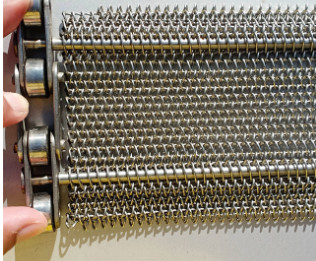 314 310s espiral de acero inoxidable de alta temperatura Mesh Conveyor Chain Belt Metal