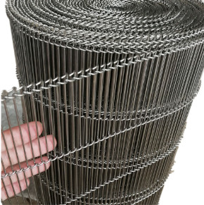 Banda transportadora inoxidable modificada para requisitos particulares de Flex Belt Wire Mesh Egg del plano de acero