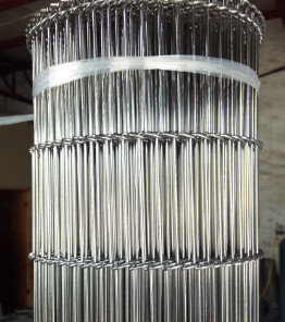 Banda transportadora inoxidable modificada para requisitos particulares de Flex Belt Wire Mesh Egg del plano de acero