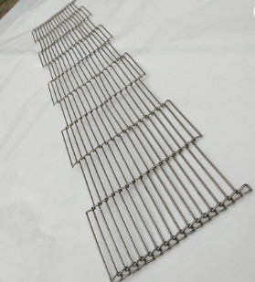 Correa de acero inoxidable da alta temperatura Mesh For Eggs Conveyor del alambre del Enrober