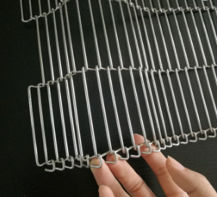 Correa plana de Flex Wire Mesh Oven Conveyor del Enrober para el equipo de la comida