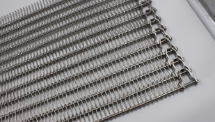 Espiral de acero inoxidable Mesh Belt Bakery Conveyor del alambre SUS304