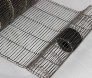 Plano de acero inoxidable Flex Oven Conveyor Belt Mesh Metal del OEM