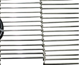 Banda transportadora Flex Metal Wire Mesh plano de la pizza de la categoría alimenticia SUS304
