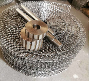 Banda transportadora Flex Metal Wire Mesh plano de la pizza de la categoría alimenticia SUS304