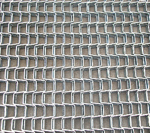 borde de acero de 1.5m m 304 Mesh Conveyor Belt Chain Link