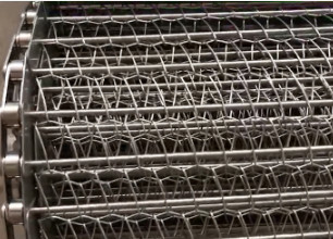 316 Diamond Shape Metal Mesh de acero inoxidable 3,4 bandas transportadoras ampliadas del listón del metal