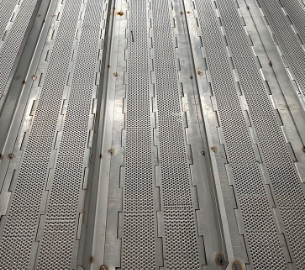 Transporte del grano de Mesh Conveyor Belt For Food del alambre del vínculo de la placa SUS304