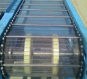 Impulsión de cadena Flex Belt Wire Mesh plano de la resistencia da alta temperatura para el transportador