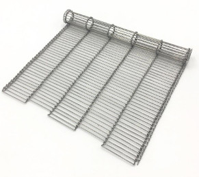 304SS comida soldada con autógena Mesh Belt Wire Fabric para el transportador de cadena de la escalera