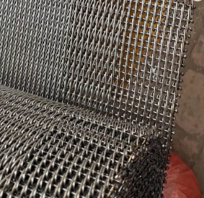 La categoría alimenticia Diamond Mesh Steel Mesh cubre la banda transportadora para el horno