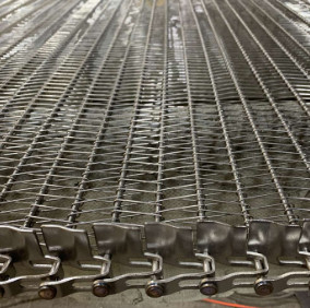 Ms de acero inoxidable equilibrado doble Wire Mesh de la banda transportadora SS201