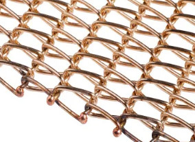 Cadena metálica decorativa Mesh Belt Chain Link Fence Mesh Fabric