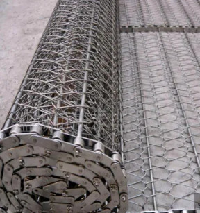 Banda transportadora de cadena de acero inoxidable Mesh Sprocket Driven del metal