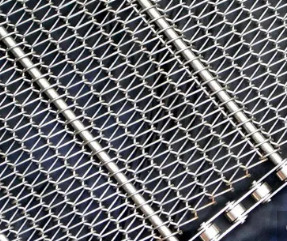 malla de acero inoxidable de la pantalla del metal de Flex Conveyor Belt Heavy Duty del ojo de 1m m