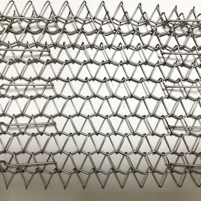Fachada de acero de Rod Mesh Crimped Woven Metal Grid de carbono para la decoración