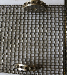 Cadena de acero inoxidable industrial Mesh For Assembly Line de la banda transportadora del alambre plano