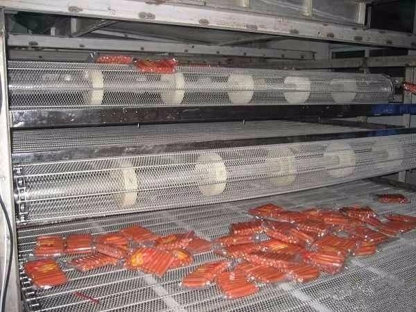 0.5mm-4m m equilibraron los SS espirales atan con alambre el horno de túnel de Mesh Belt Conveyor For Bakery 9