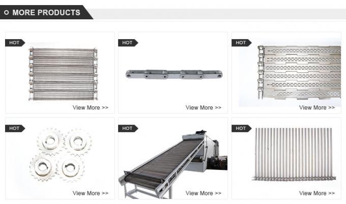 Rejilla espiral inoxidable Flex Belt plano del alambre de acero SS304 para el transportador 7