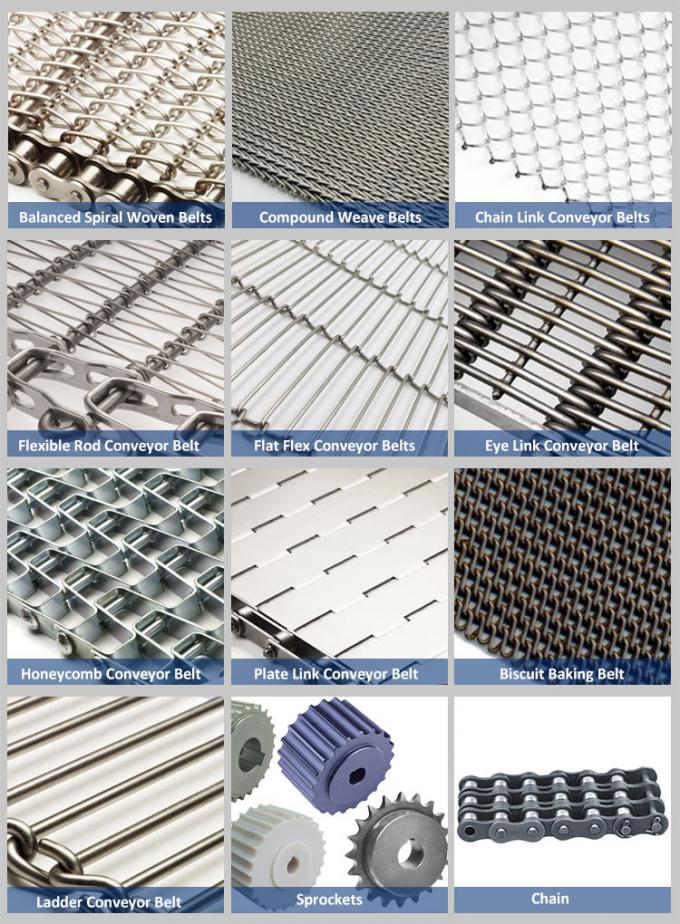 El panal del metal del OEM amplió a Mesh Belting Conveyor de acero 10
