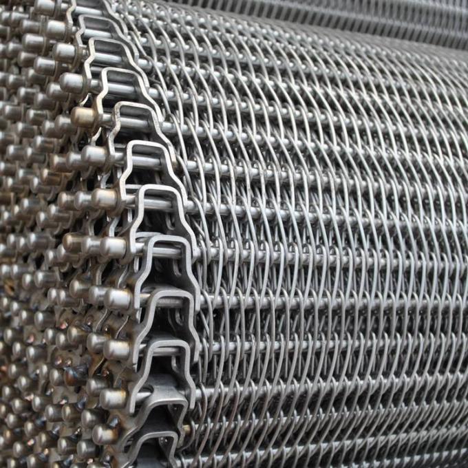 Fabricaci&oacute;n conductible de acero inoxidable Mesh Wire de la banda transportadora de SUS316L 12