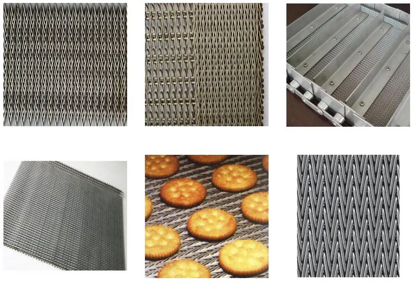 Correas inoxidables de Mesh Universal Weave Metal Conveyor del alambre de acero, correa de transmisión, correa Blance Mesh Belt de V para la industria alimentaria
